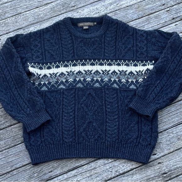 Inis Crafts Other - Inis Crafts 100% Wool Thick Sweater size medium